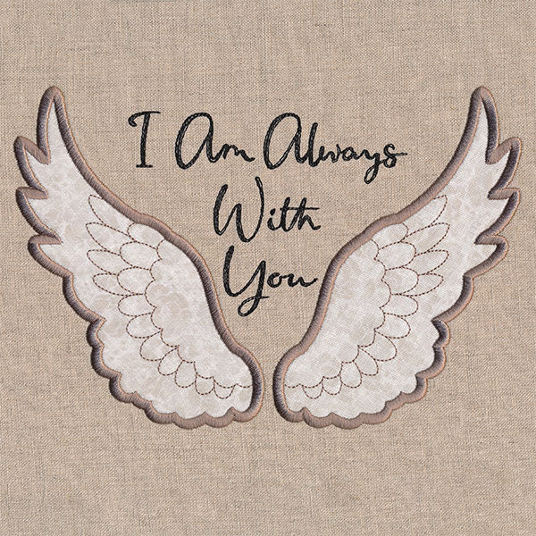 I Am Always With You Angel Wings (Applique) - Image 3