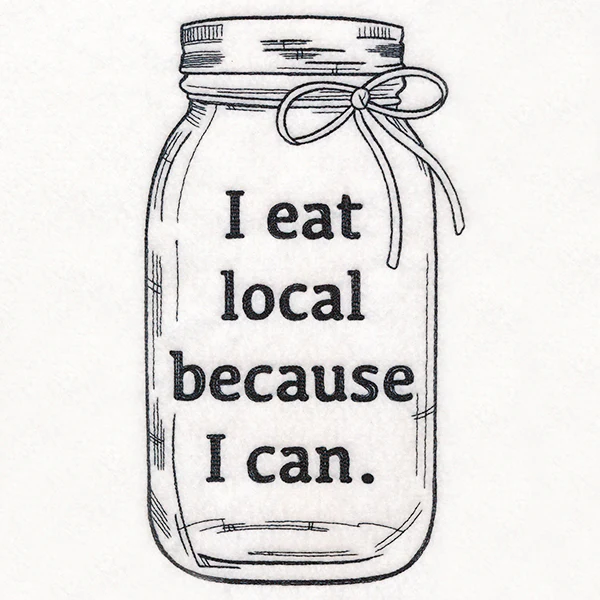 I Eat Local Canning Jar - Image 4