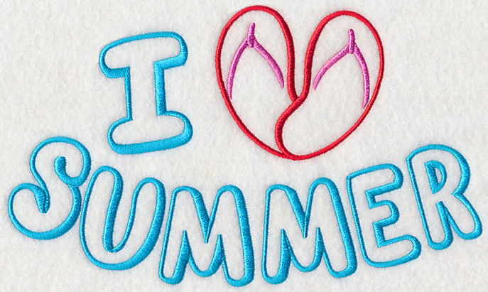 I Heart Summer with Flip Flops - Image 2