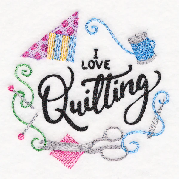 I Love Quilting Wreath - Image 9
