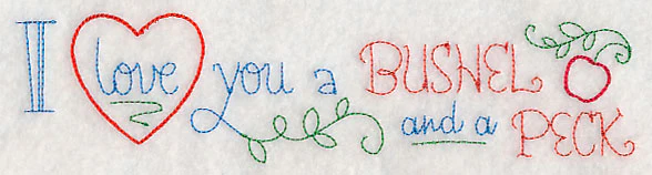 I Love You a Bushel and a Peck Border (Vintage) - Image 3