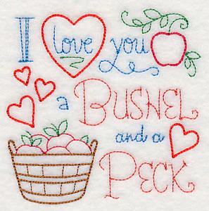 I Love You a Bushel and a Peck Square (Vintage) - Image 5