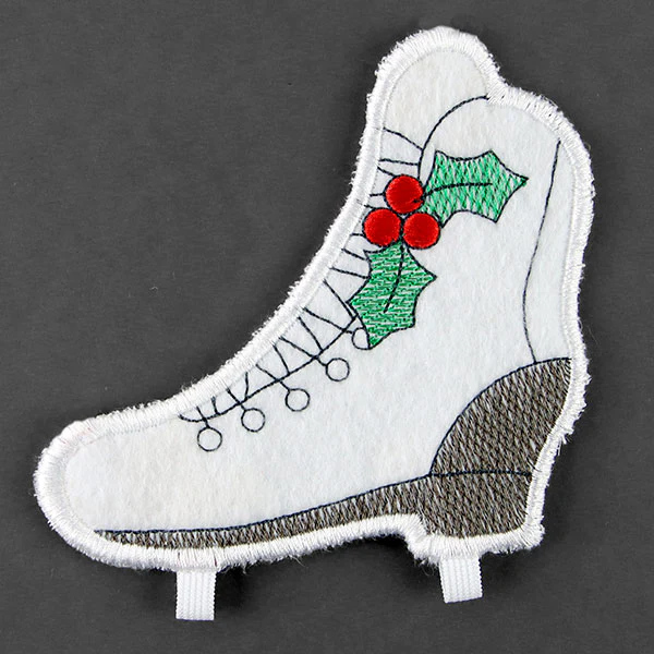 Ice Skate Candy Cane Holder (In-the-Hoop) - Image 2