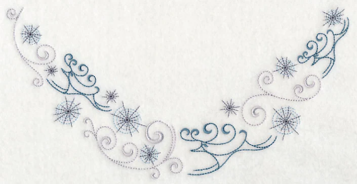 Icy Reindeer Neckline (V-Neck) - Image 4
