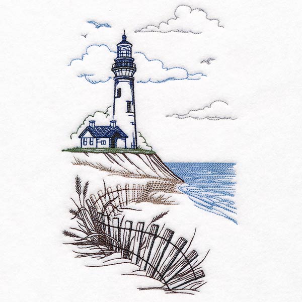 Idyllic Lighthouse Etching - Image 3
