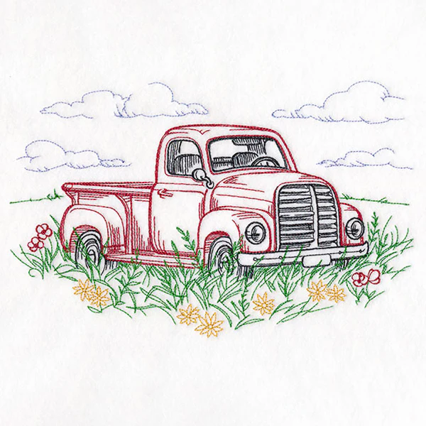 Idyllic Retro Truck Scene - Image 3