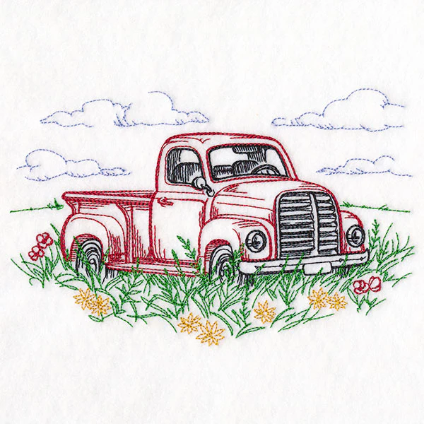 Idyllic Retro Truck Scene - Image 7