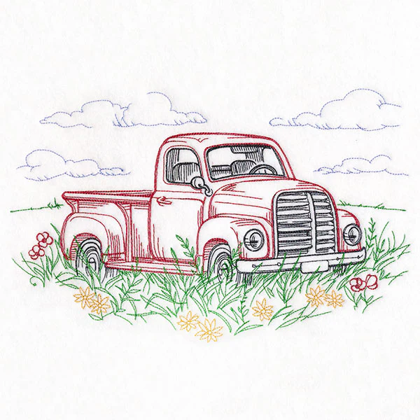 Idyllic Retro Truck Scene - Image 9
