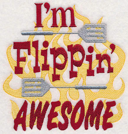 I'm Flippin' Awesome - with Flames - Image 3