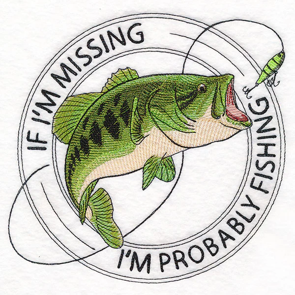 I'm Probably Fishing Stamp - Image 2