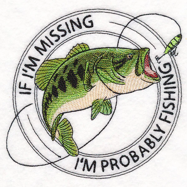 I'm Probably Fishing Stamp - Image 4