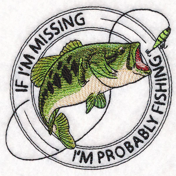 I'm Probably Fishing Stamp - Image 5