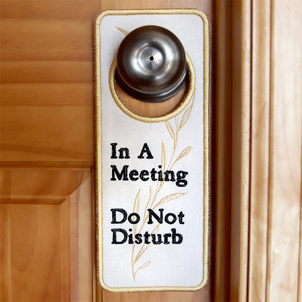 In A Meeting Door Hanger (In-the-Hoop) - Image 5