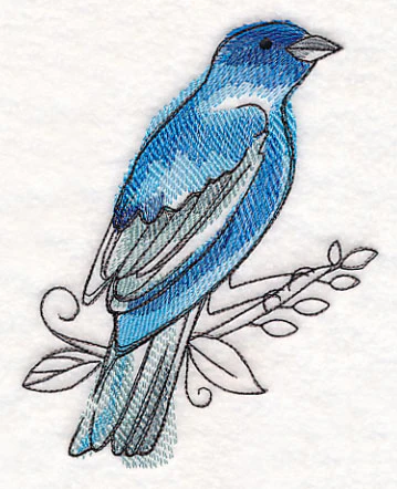 Indigo Bunting in Watercolor - Image 6