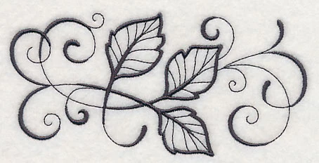 Inky Birch Leaves Border - Image 4