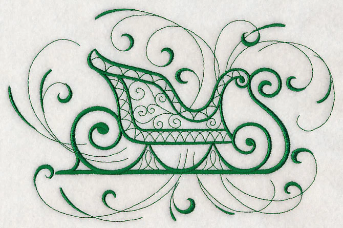 Inky Christmas Sleigh - Image 2