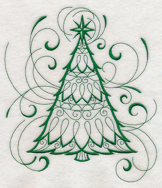 Inky Christmas Tree - Image 6