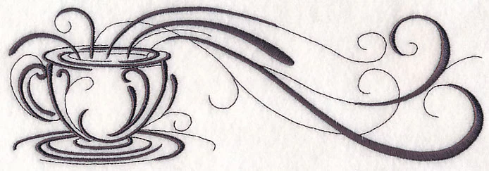 Inky Coffee Cup Border - Image 3