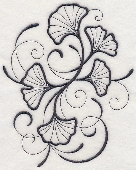 Inky Ginkgo Leaves - Image 2