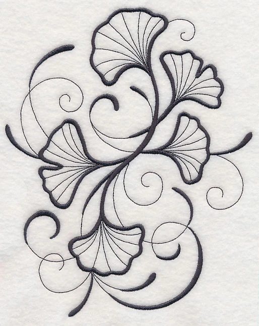 Inky Ginkgo Leaves - Image 6