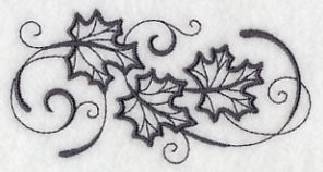 Inky Maple Leaves Border - Image 5