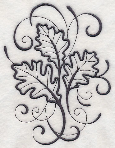 Inky Oak Leaves - Image 4