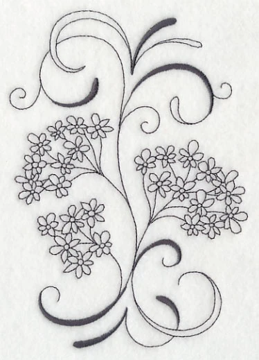Inky Queen Anne's Lace Spray - Image 2