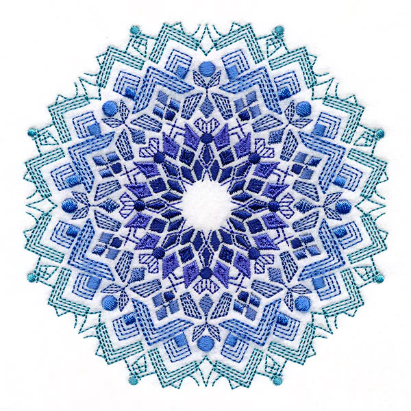 Into the Blue Textured Medallion - Image 7