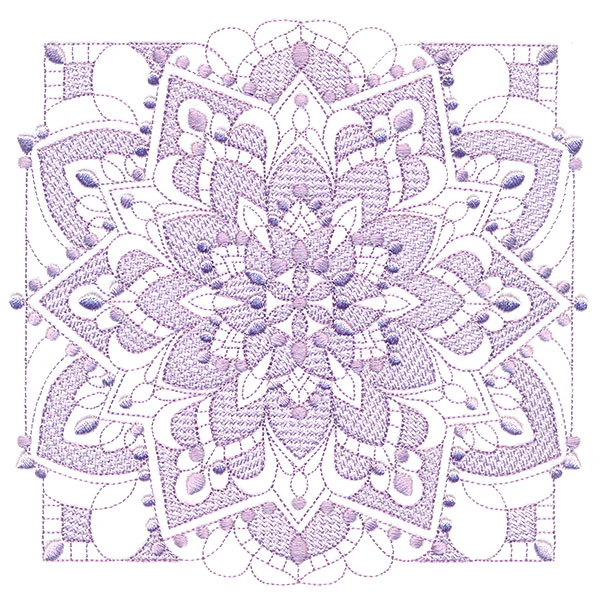 Intricate Blooming Petals (Trapunto) - Image 3