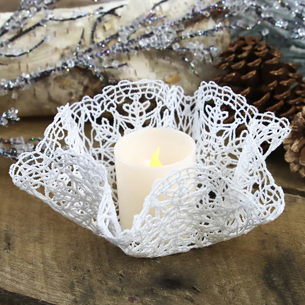 Intricate Snowflake Doily (Battenburg Lace) - Image 8