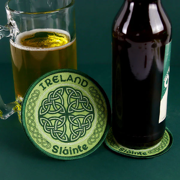 Ireland Sláinte Stamp Coaster (In-the-Hoop) - Image 4