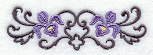 Iris and Wrought Iron Border - Image 3