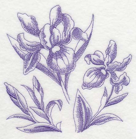 Iris Botanical (Toile) - Image 3