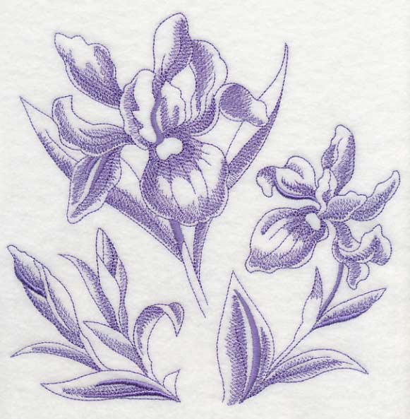 Iris Botanical (Toile) - Image 6
