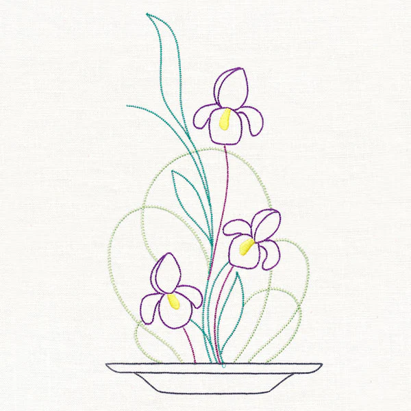 Iris Ikebana (Vintage)