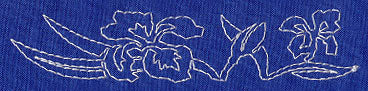 Iris Sashiko Border (Single Run) - Image 3
