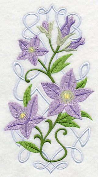 Irish Wildflower Spray - Autumn Gentian - Image 3