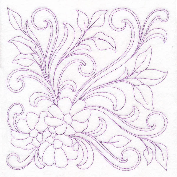 Ironwork Flowers Quilting Feature (Double Run)
