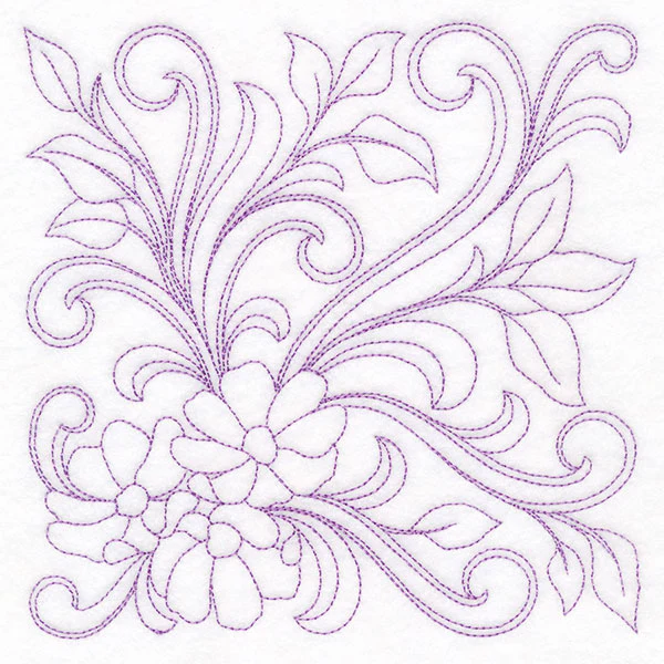 Ironwork Flowers Quilting Feature (Double Run) - Image 3