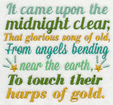 It Came Upon the Midnight Clear Carol Square - Image 2