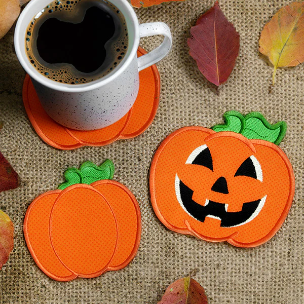 Jack o' Lantern Coaster (In-the-Hoop) - Image 4