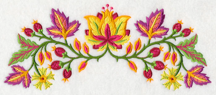 Jacobean Blazing Blooms Border - Image 2