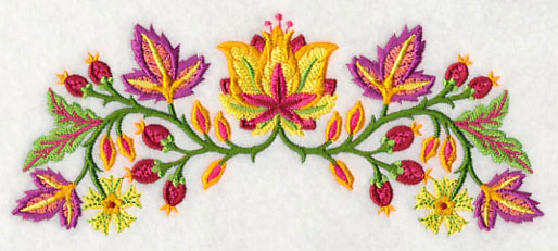 Jacobean Blazing Blooms Border - Image 4