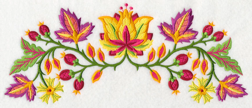 Jacobean Blazing Blooms Border - Image 5