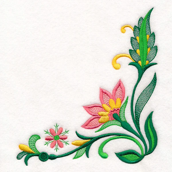 Jacobean Blooms Corner - Image 10
