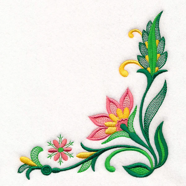 Jacobean Blooms Corner - Image 4
