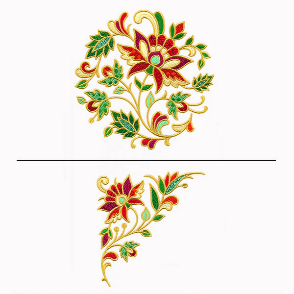 Jacobean Christmas Pillow Pair