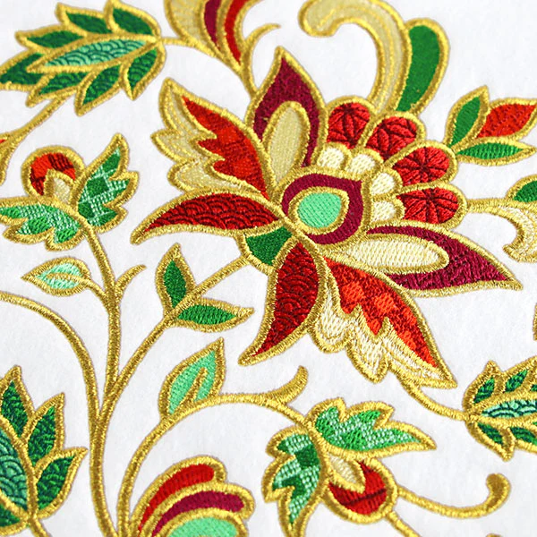 Jacobean Christmas Pillow Pair - Image 2