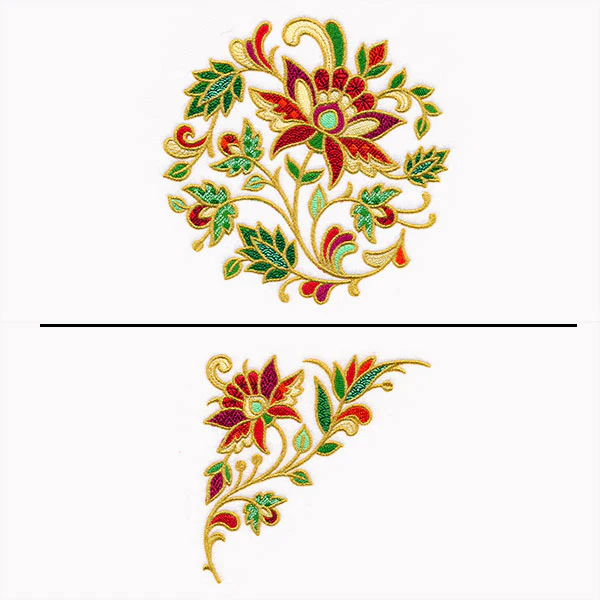 Jacobean Christmas Pillow Pair - Image 4