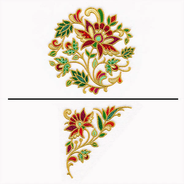 Jacobean Christmas Pillow Pair - Image 5